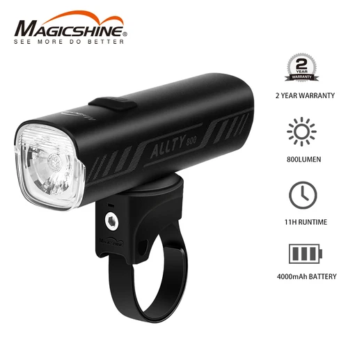 Magicshine-luz de bicicleta ALLTY 800, IPX7, carga inversa Tipo C, potente Faro de bicicleta Compatible con montaña, niños, calle