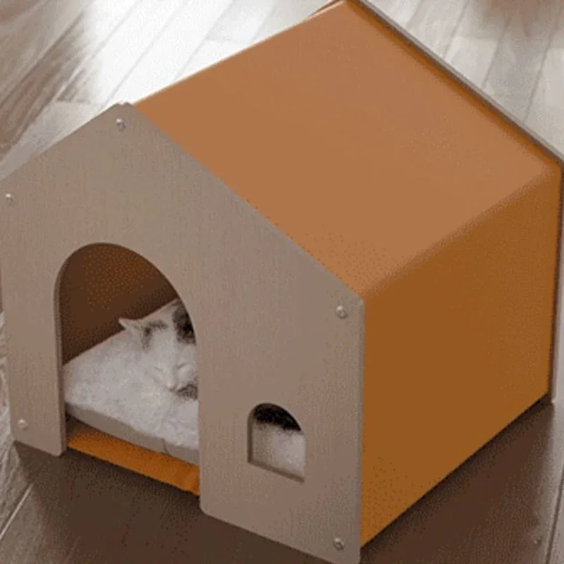 Pequeña casa prefabricada para perros, muebles de acampada, camas de madera, Villa, caja para perros, casa en vivo, nicho Modular, productos para mascotas