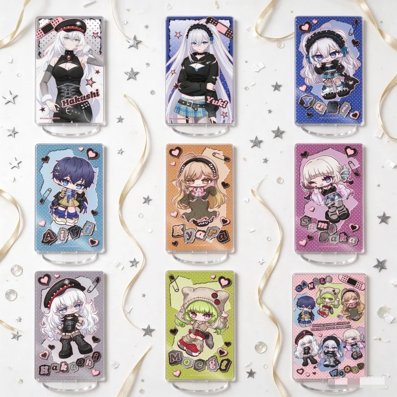 Desk Decor Acrylic Stand Figure Keychain Anime Game Playing Death Games to Put Food on the Table 10CM Yuki,Hakushi,Airi,Beniya