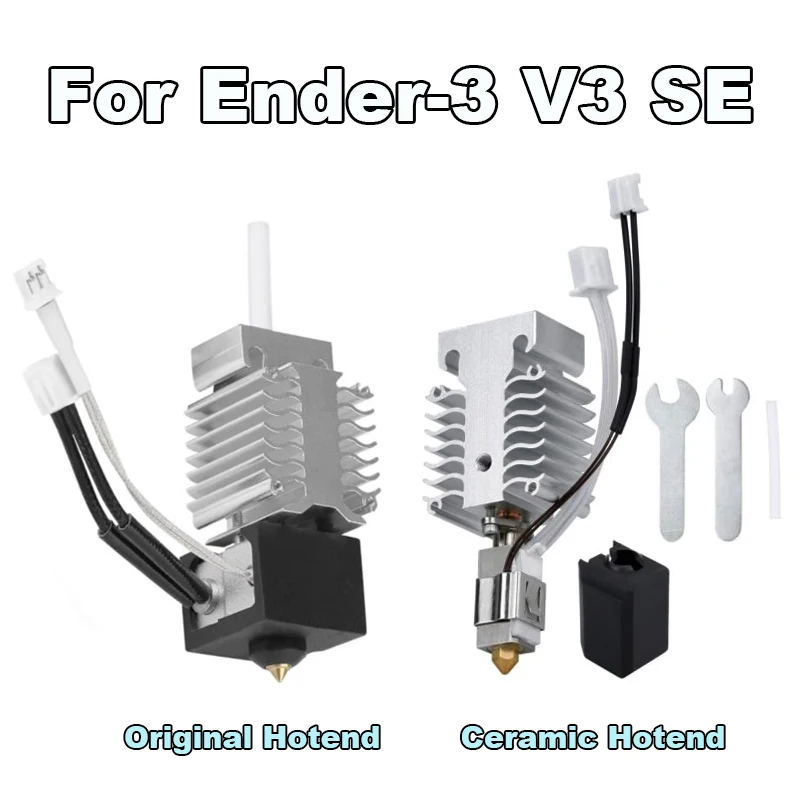 

3D Pinter Parts Print Head For Ender 3 V3 SE Hotend Kit Upgraded Bimetal Heatbreak Ceramic Heating Rod For Ender-3 V3 SE Hot End