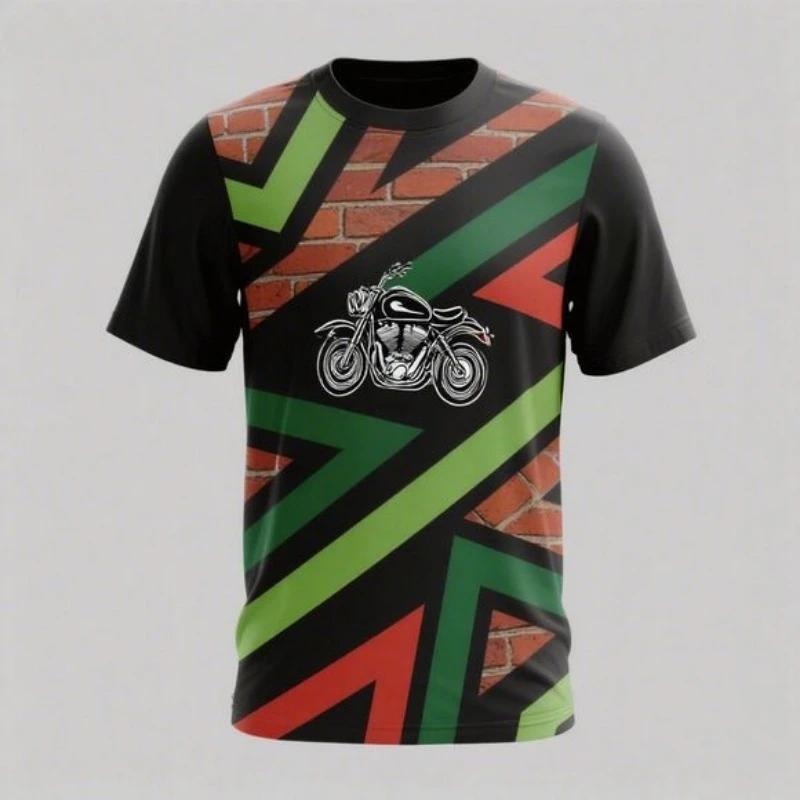 

New Motorcycle Riding Sports Competition Summer Outdoor Extreme Sports Breathable Lightweight Men's and Women's T-shirt Top