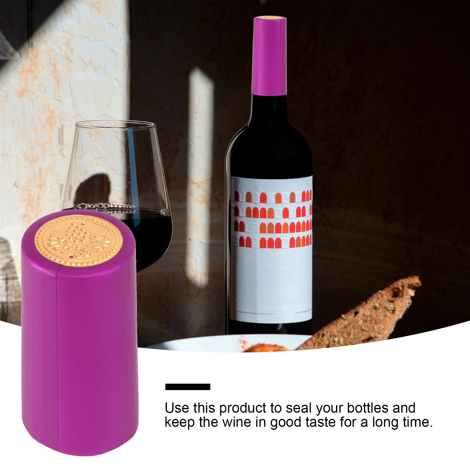 

100 шт. термоусадочные капсулы для бутылок вина, красная уплотнительная пленка, пластиковая пленка