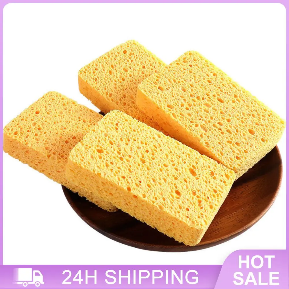Wood Pulp Sponge Innovative Convenient Eco-friendly Durable Versatile Kitchen Dish Cleaner Accessory Kitchen Accessory Reusable