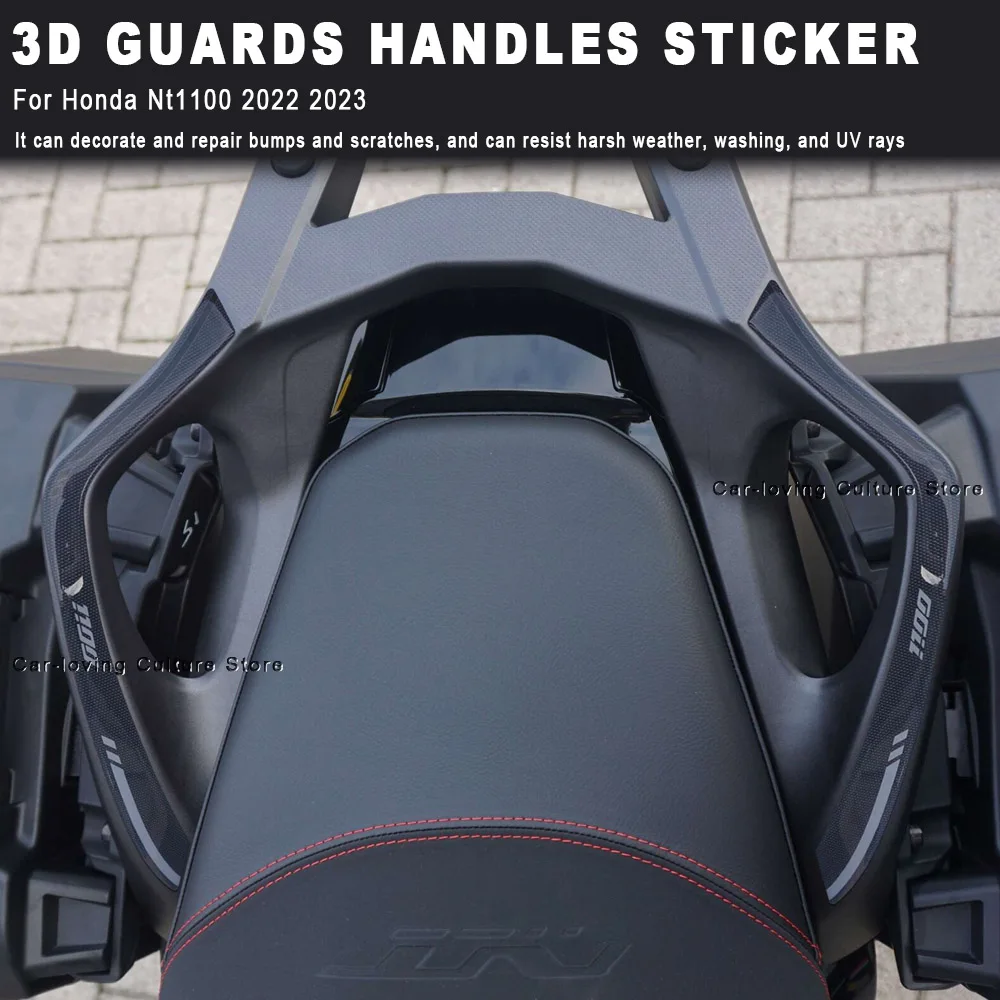 For Nt1100 2022-2023 Waterproof Protective Sticker Motorcycle Guards Handles Stickers 3D Epoxy Resin Sticker