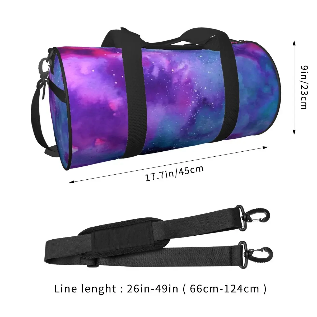 Neon Galaxy Dreams Large Duffle Gym Bag Multi-Functional Duffle Travel Bags Handbags Fitness bag