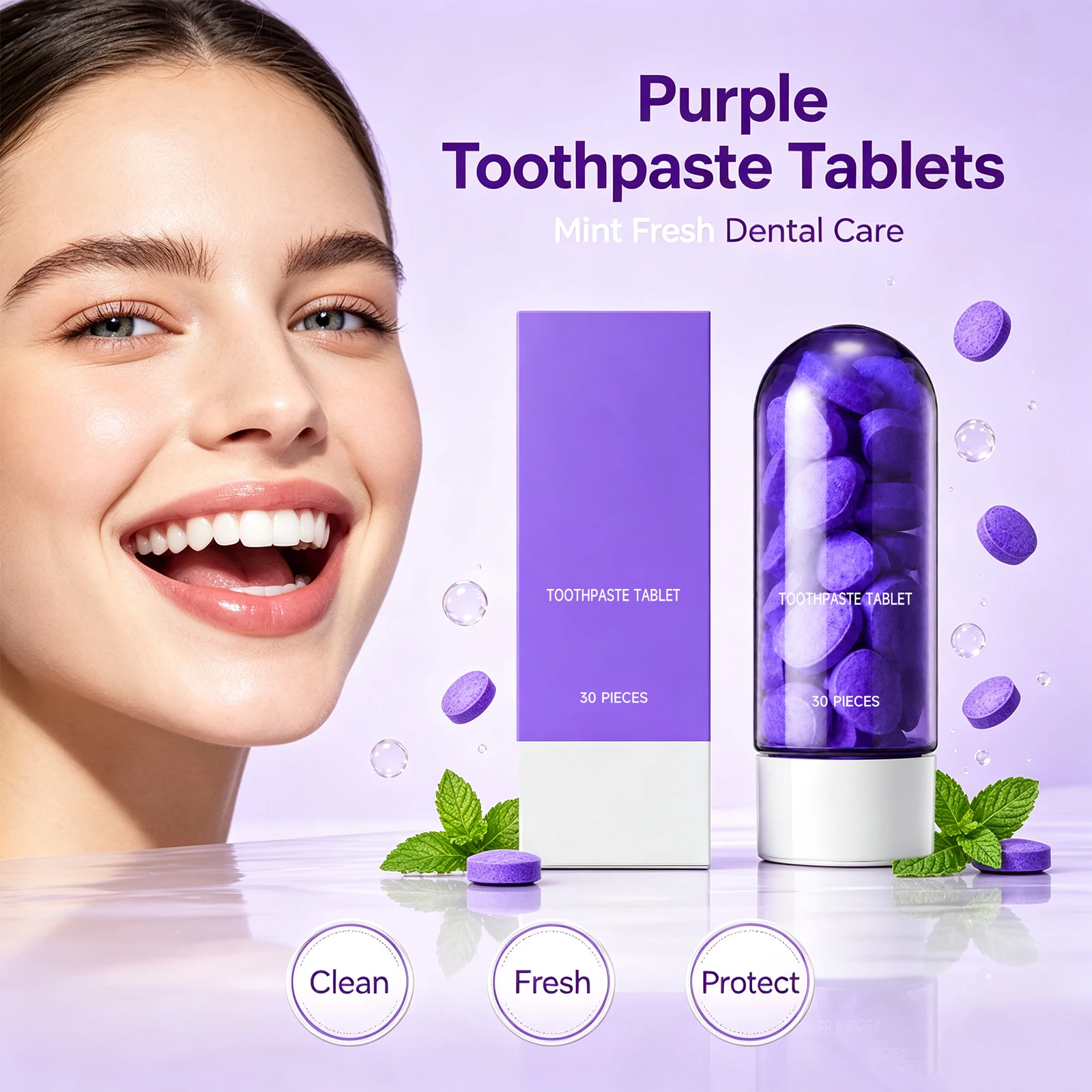 Жевательные таблетки-зубная па – обзор и цена Teeth Whitening Toothpaste