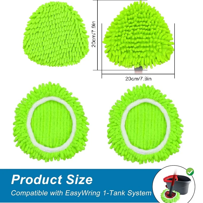 

4 шт. сменные стержни для швабры из синели для 0-Ceda EasyWrin, сменные стержни для сухой и влажной швабры, ткань для чистки пола, подушечки из микрофибры