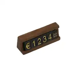 Wooden Base Wood Basic Frame Pricing Kit Adjustable Price Combined Cube Letter Exhibition