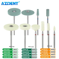 1pc Dental Lab Ceramic Diamond Stone Grinder Polisher AZDENT For Zirconia Ceramics Emax Crowns Porcelain Polishing