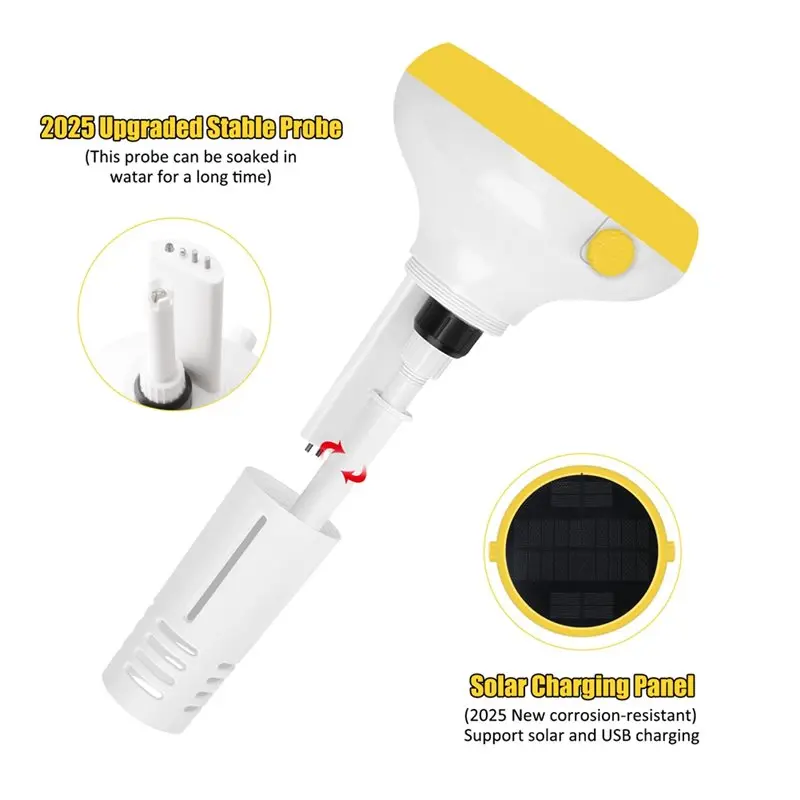 N75R-フローティングプール水質テスター 7 in 1 Tuya Zigbee Wifi ソーラーインテリジェント塩素計 PH ORP 温度計