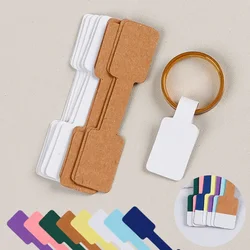 100/200pc Square Price Tag for Jewelry Stand 8 Color Display Card Earring Necklace Bracelet Blank Self Adhesive Label Packaging