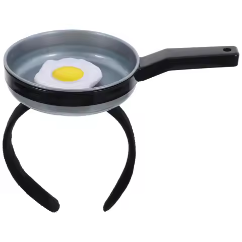 Unique Pan Hair Hoop Funny Headband Party Hats Carnival Decorations Wedding Accessories Comfortable Photo Prop Festive Supplies