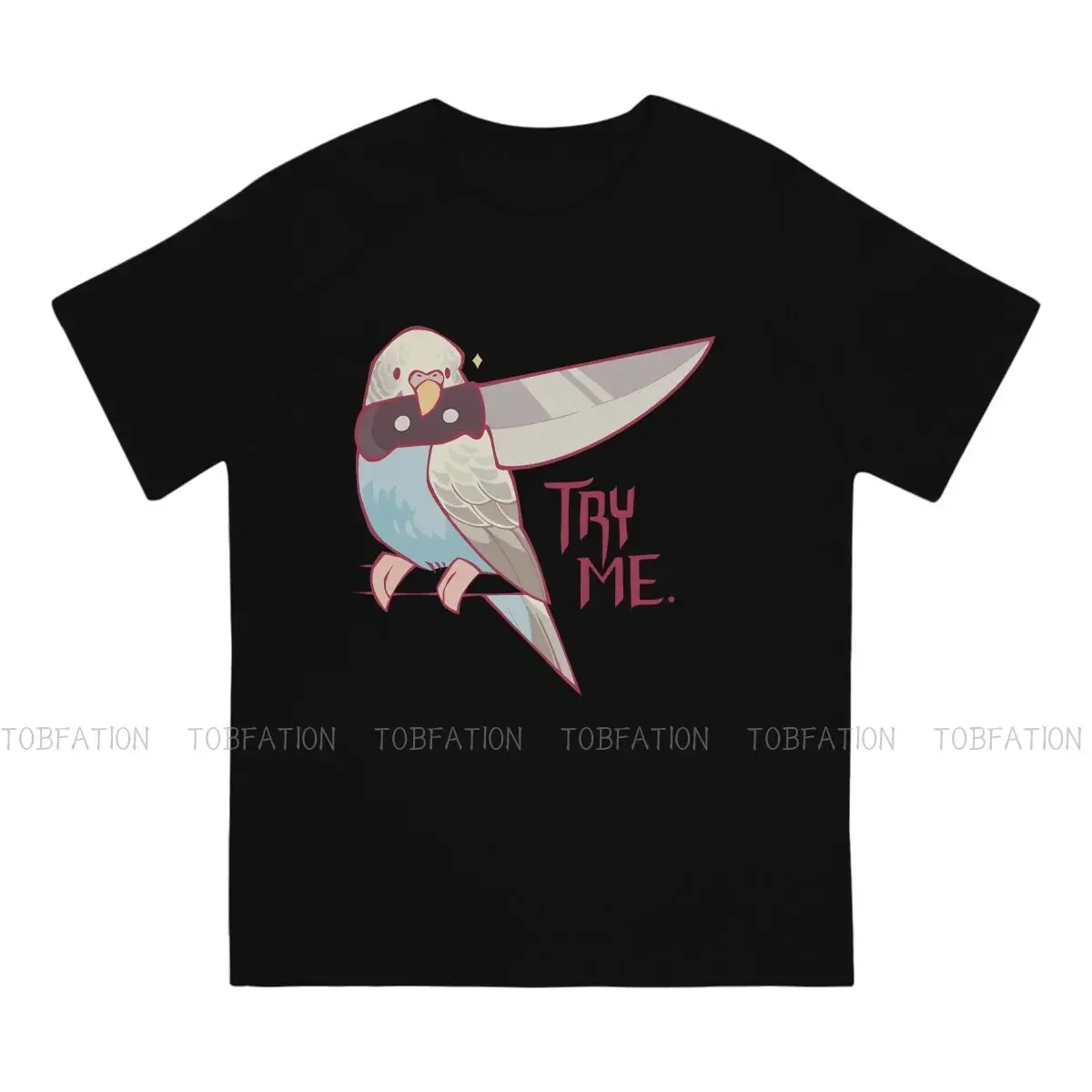 Female Budgies Are Scary Classic Style TShirt Parrot Animal Comfortable Hip Hop Gift Clothes  T Shirt Short Sleeve Hot Sale