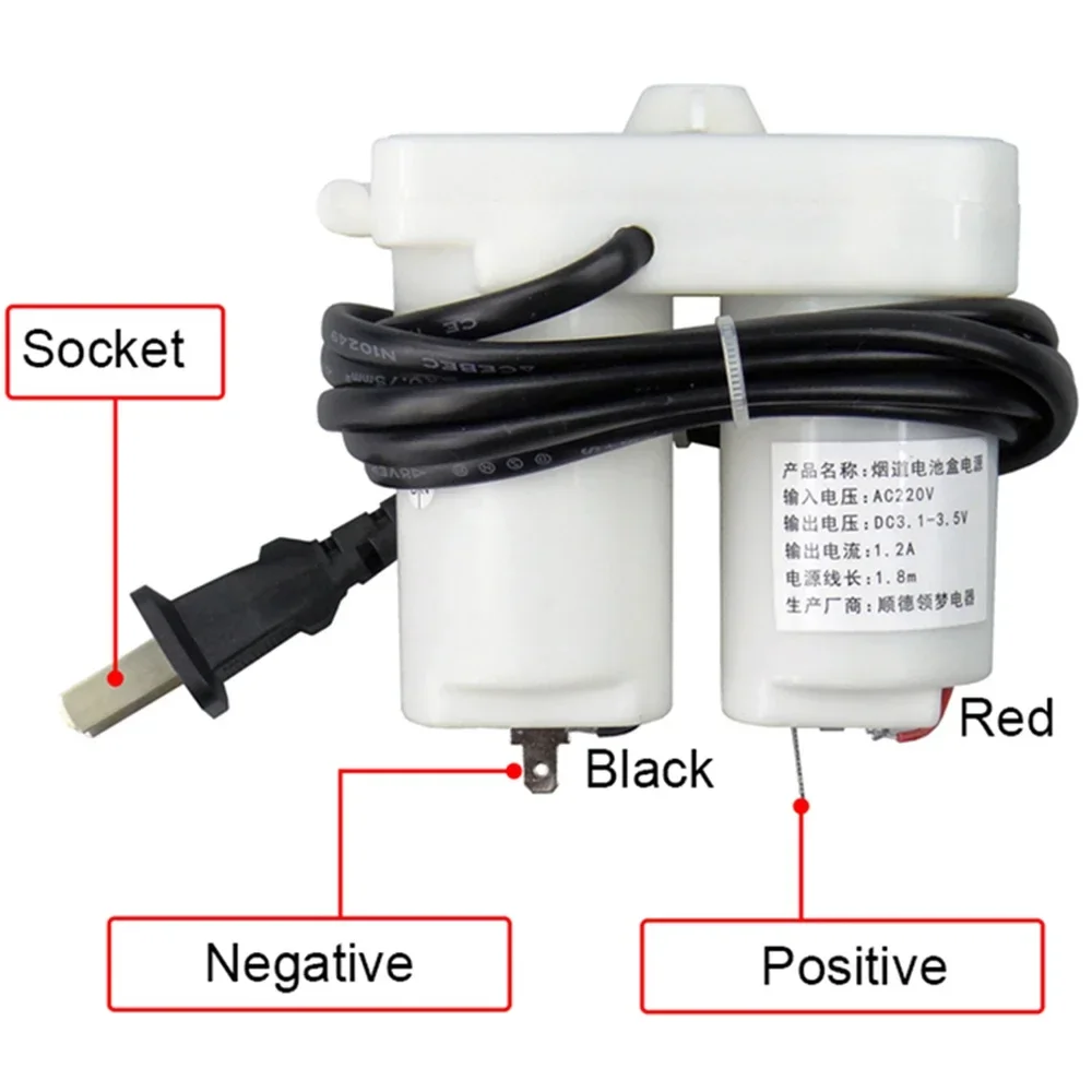 Batteria universale Modifica al tipo di fumi Trasformatore di alimentazione Convertitore da 220 V a 3 V con cavo da 1,8 M Accessori per scaldabagno