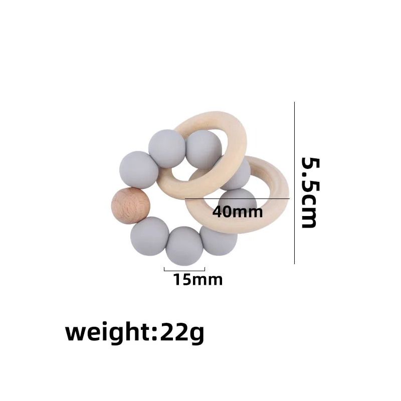 아기 젖니 씹는 실리콘 구슬 장난감, 신생아 목욕 베베 액세서리, 실리콘 장난감