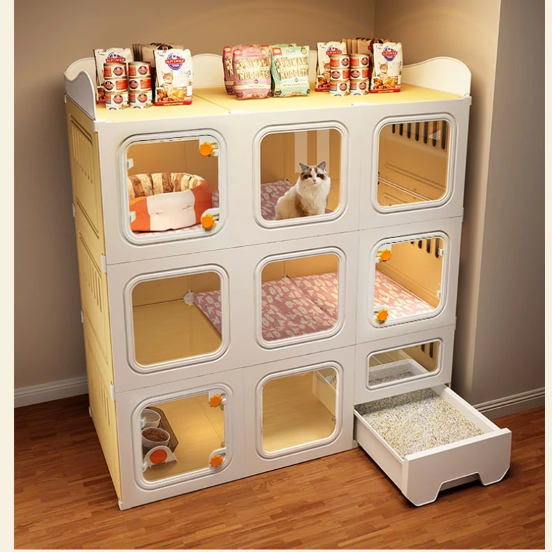 

Cat cage household indoor cat nest toilet four seasons universal free space