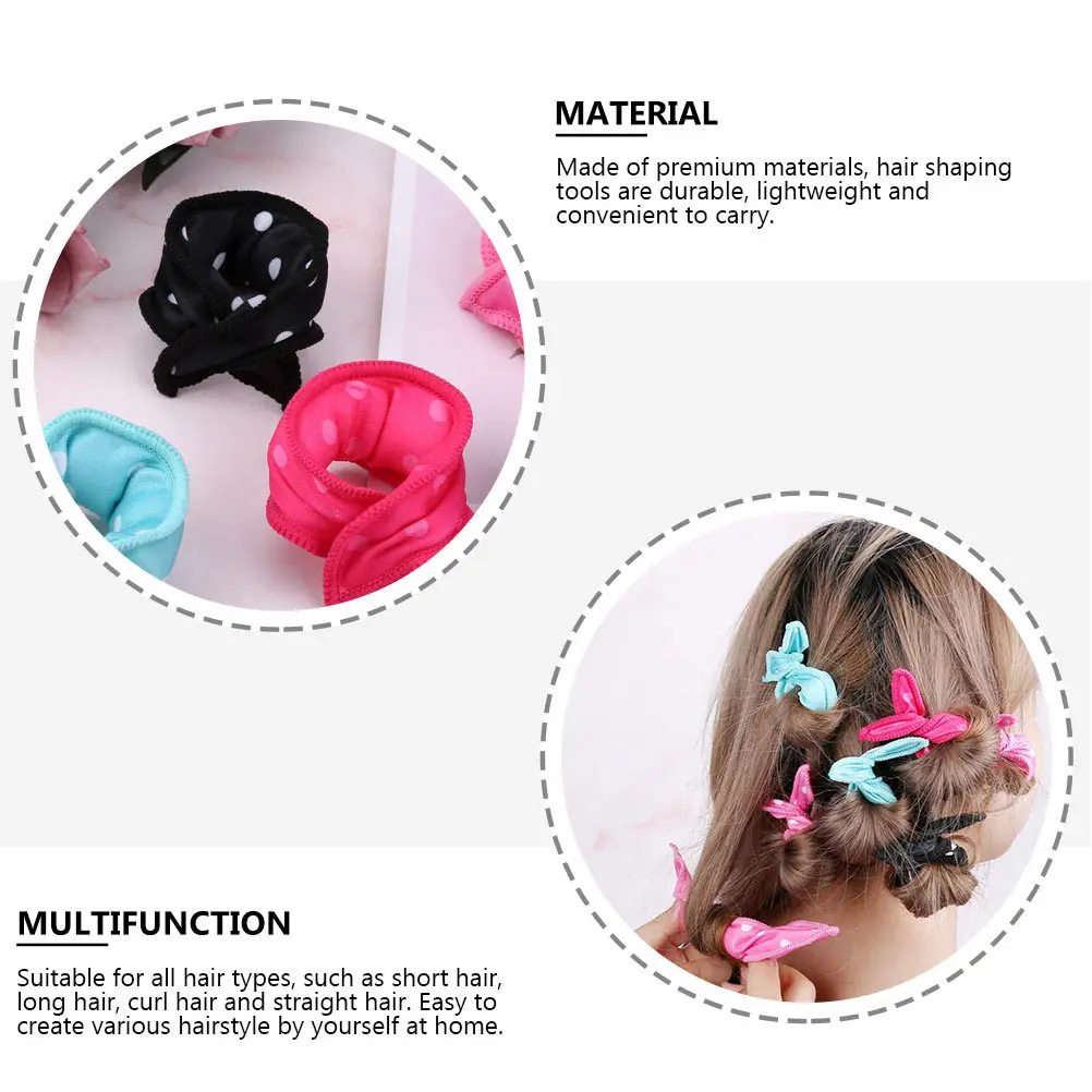 

6 шт., ремешок для завивки волос, профессиональный салонный предмет для легкой укладки, синий валик для волос, инструменты для прически, парикмахерские бигуди