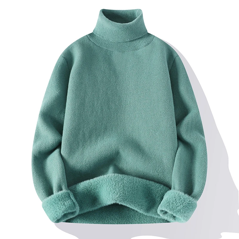 

GIOIOM женский свитер, осенне-зимняя однотонная водолазка с антипиллингом, теплый вязаный пуловер для отдыха, мужская одежда