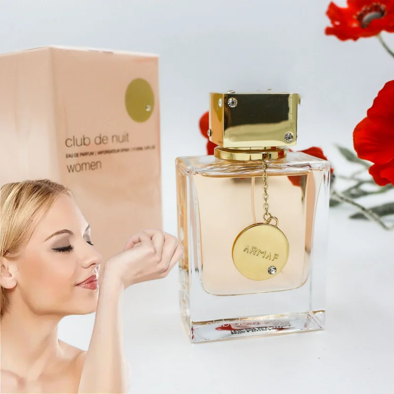 بخاخ أرماف كلوب دي نوي للنساء أو دو تواليت - 100 مل، مع عطر خشبي يدوم طويلاً - مثالي للتمر والرياضة،