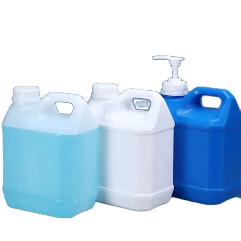 2L Plastic Jerry Can Food Grade HDPE Material Refillable Bottle High Quality Chemical Barrel for Alcohol Liquid Leakproof 1PCS