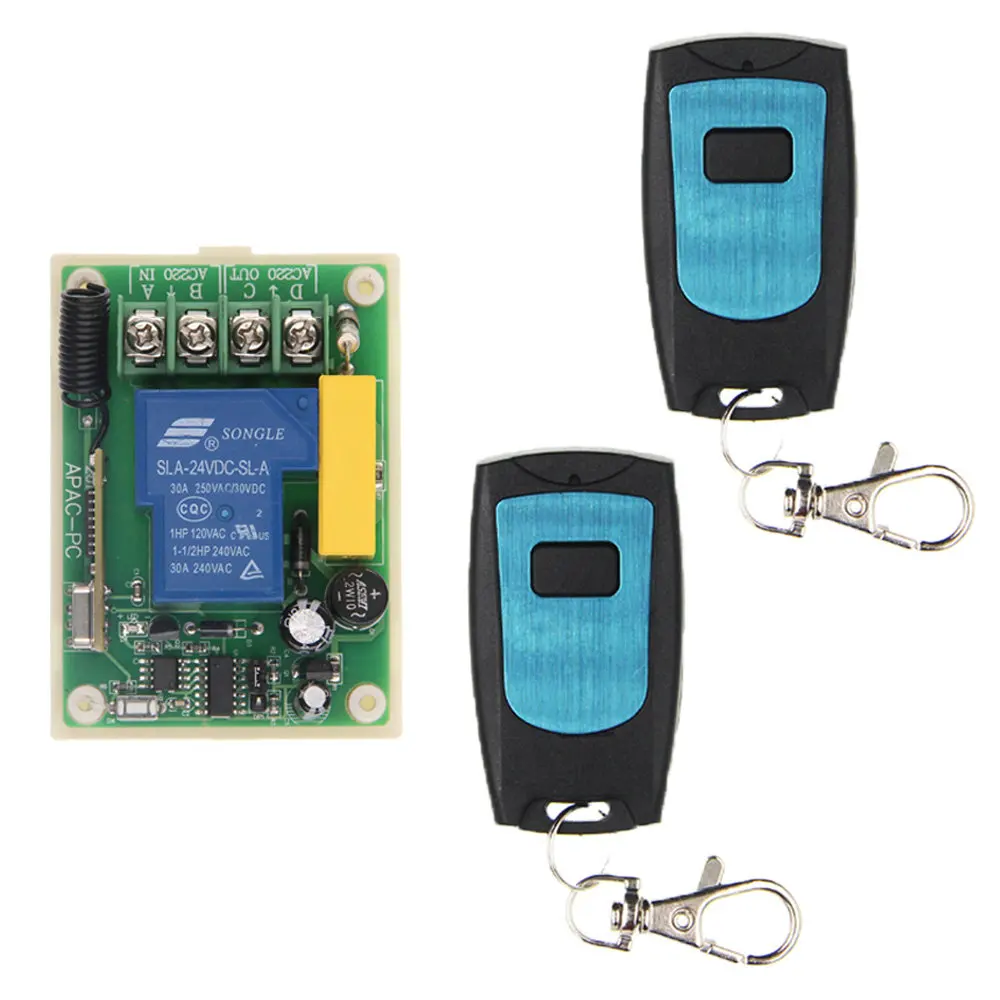 Smart Switch AC85V-220V High Power 1CH RF Wireless Remote Control Spray Equipment Fan Pump Mechanical Lighting Household Switch
