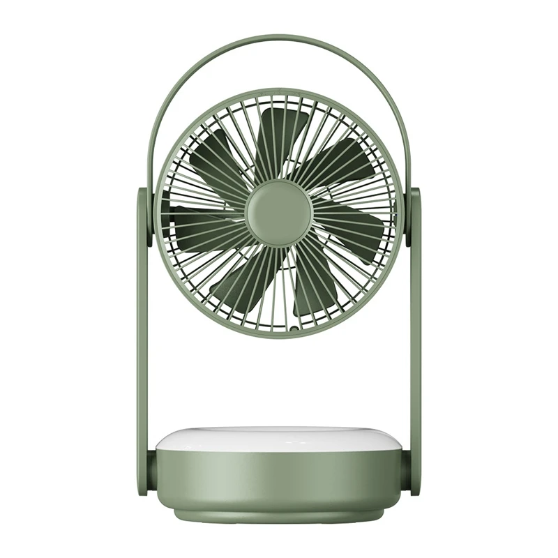 

10000 Mah Wall-Mounted Fan With Night Light Free Punching Home Mute Fan Desktop Desktop Fan USB Charging Fan