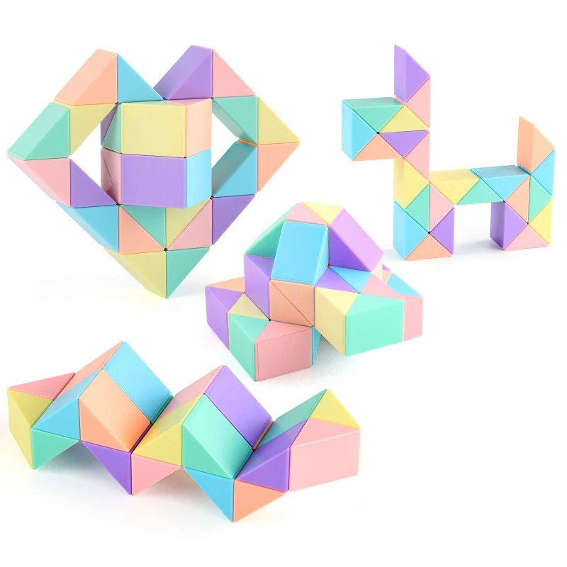 

Детская волшебная линейка, 24/36/48/72, сегменты, развивающие игрушки, форма инопланетянина, складная деформация, волшебная линейка, воображение змеи, создающие игрушки