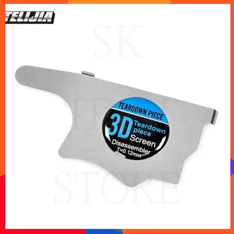 Schermo LCD per telefono cellulare 3D Spudger 0,12 mm Apertura Pry Card Ultra sottile flessibile Smontare acciaio metallo per iPhone Samsung Riparazione
