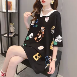 Tops Women's T-shirt Summer Kawaii Graphic Pulovers Fashion Casual Aesthetic T Shirt Midi Clothes Short Sleeve Korean Loose 2025