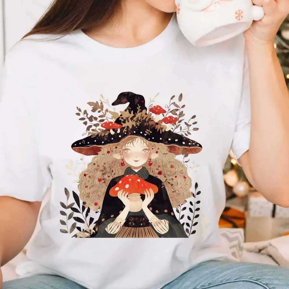 Beautiful Girls Iron-On Transfer For Clothing DIY A-Level Washable T-shirts Thermal Sticker Fantastic Mushrooms Patches Applique