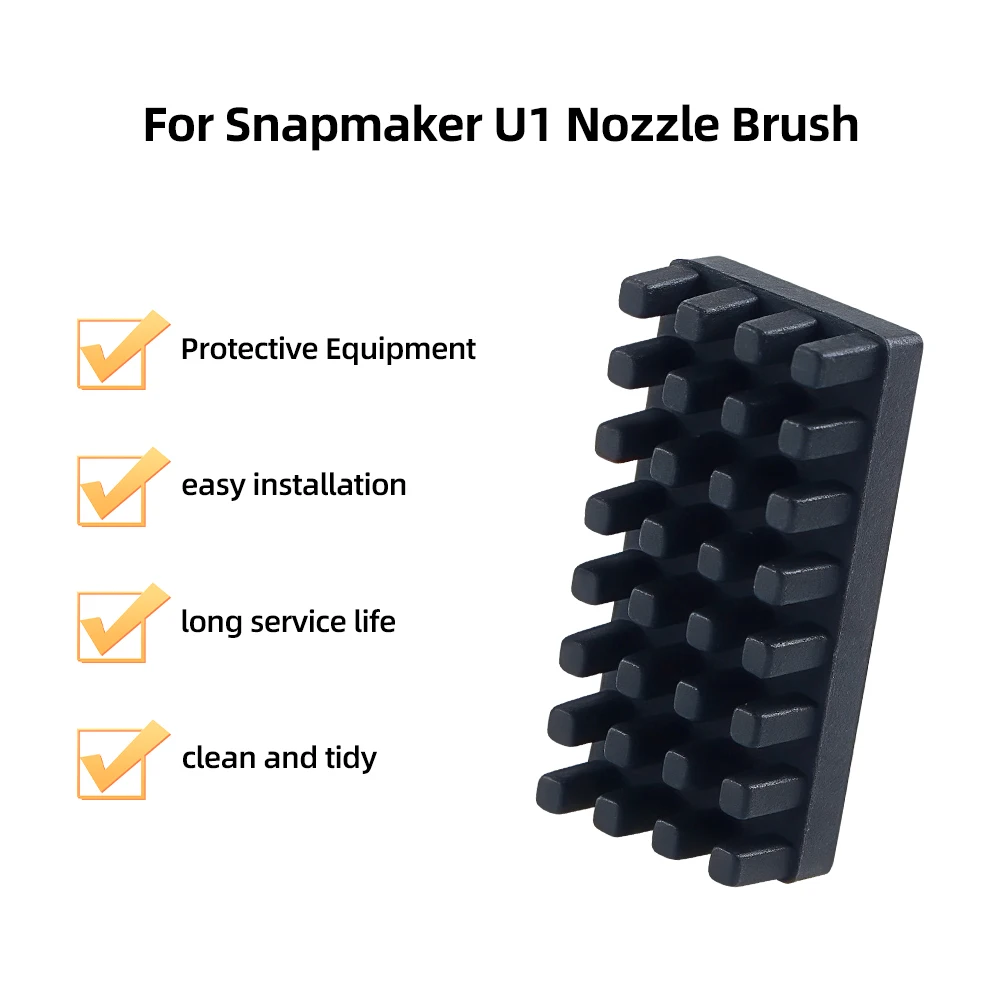 Für Snapmaker U1 Silikon-Düsenbürste mit Parkpad, Schutzausrüstung, Silikon-Düsenbürste, 4 Stück, für 3D-Druckerteile – Detail 3