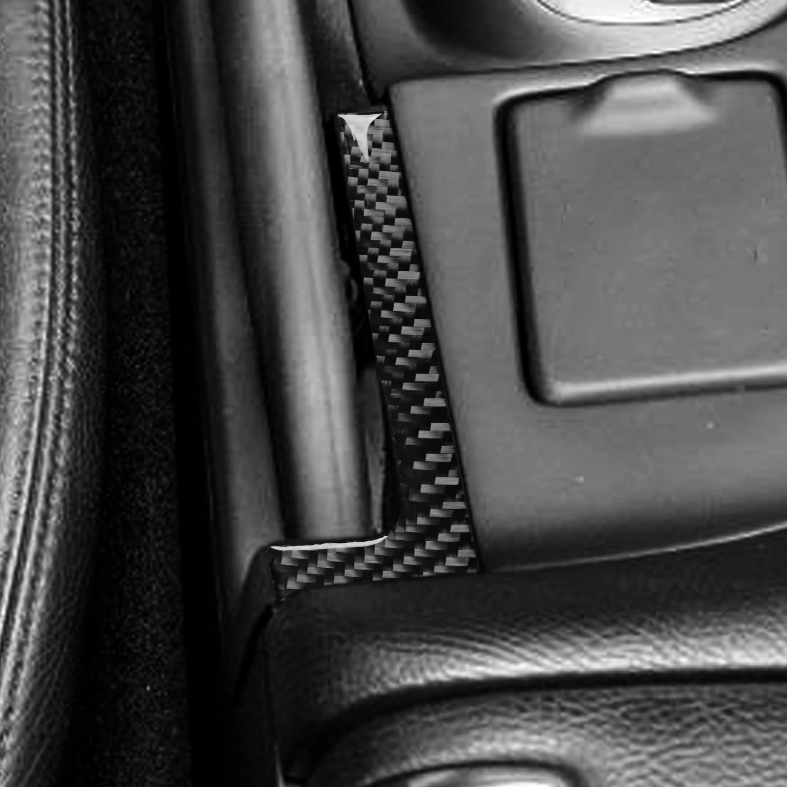 For Toyota Supra MK4 A80 Turbo 1993-1999 Real Carbon Fiber Sticker Central parking brake panel Car Accessories inside decorative