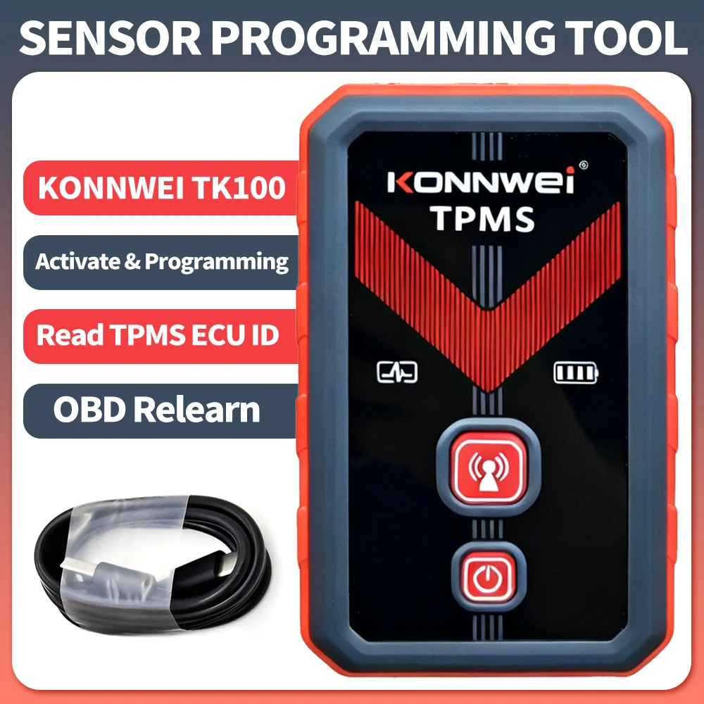 KONNWEI TK100 General Motor Work with TPMS LINK-SENSOR PROGRAMMING TOOL Wheel Pressure System Pressure Monitoring System Sensor