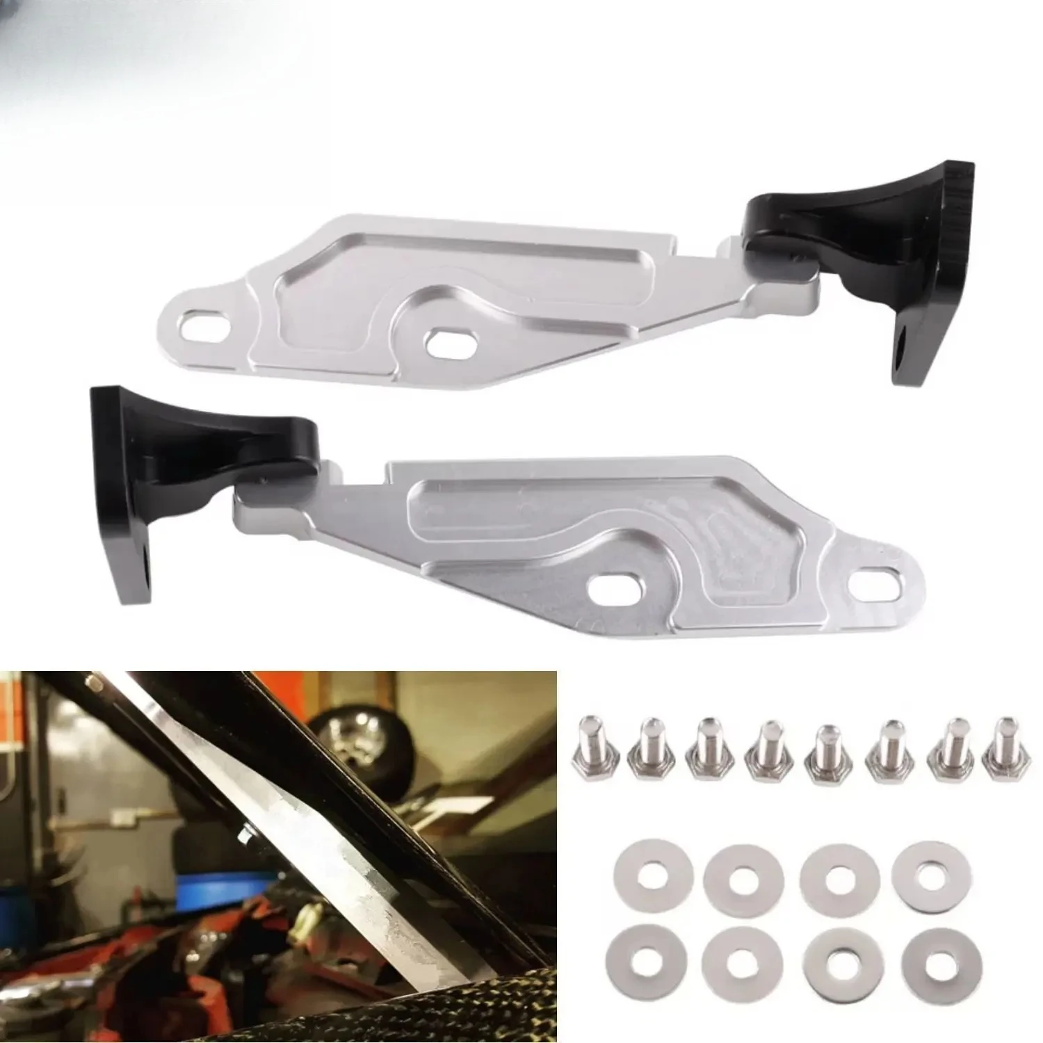 Billet Quick Release Hood Hinge Latch for Honda Acura 96-00 Civic Type R DC2 EK