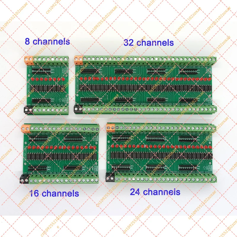 8-Channel Optocoupler Isolation Board/16 Road 24 Road 32 Road Optocoupler Isolation Module/3/5V/12V/24V Signal Isolation