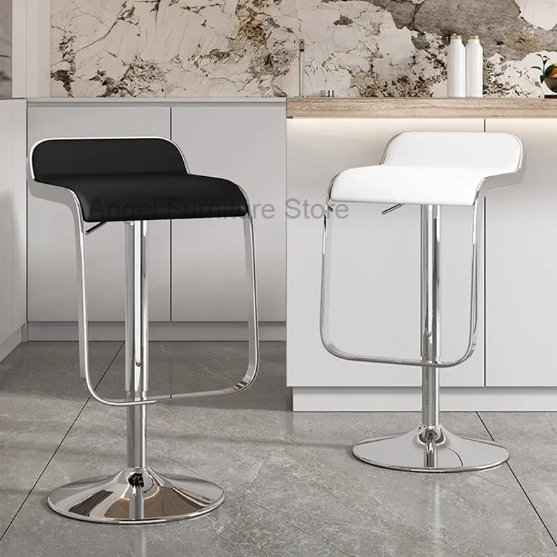 

Modern Designer Kitchen Counter Stools Nordic Ergonomic Metal Bar Stools For Kitchen Outdoor Taburetes De Bar Furniture HY