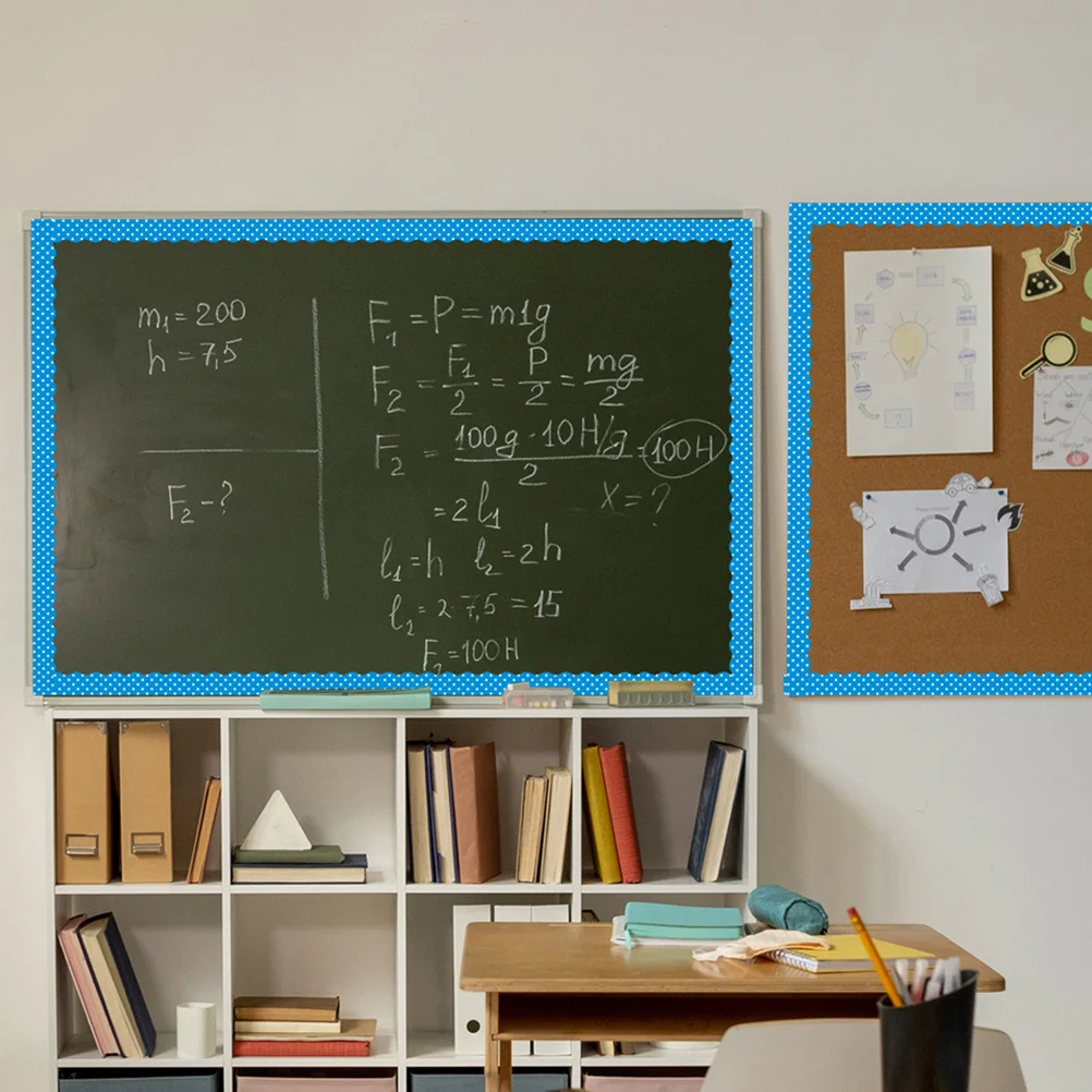 

12Pcs Bulletin Board Border Magnetic Trim PVC Decorative Border for Classroom Whiteboard Blackboard Bulletin Board Magnetic