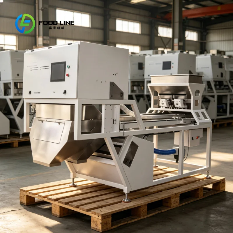 Customized Auto Visual Identification Grain Color Sorter for Grain Rice Nut  Stable Dual Channel Grain Color Sorter