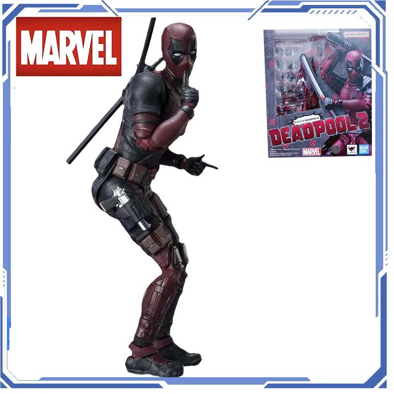 

IN Stock Original box Bandai SHFiguarts Deadpool 2: Once Upon A Deadpool SHF Action Anime Figure PVC Model Collectible Toys