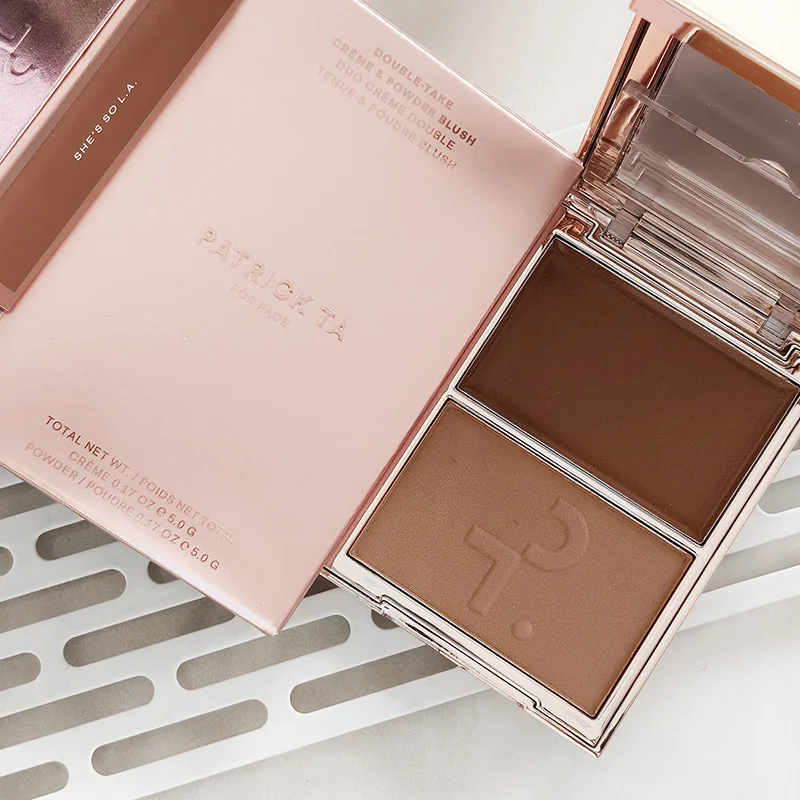 Hot Patrick Major Headlines Double Take Creme & Powder Blush Duo Lasting Face Makeup Natural Facial Coverage Powder TA Blusher image 3