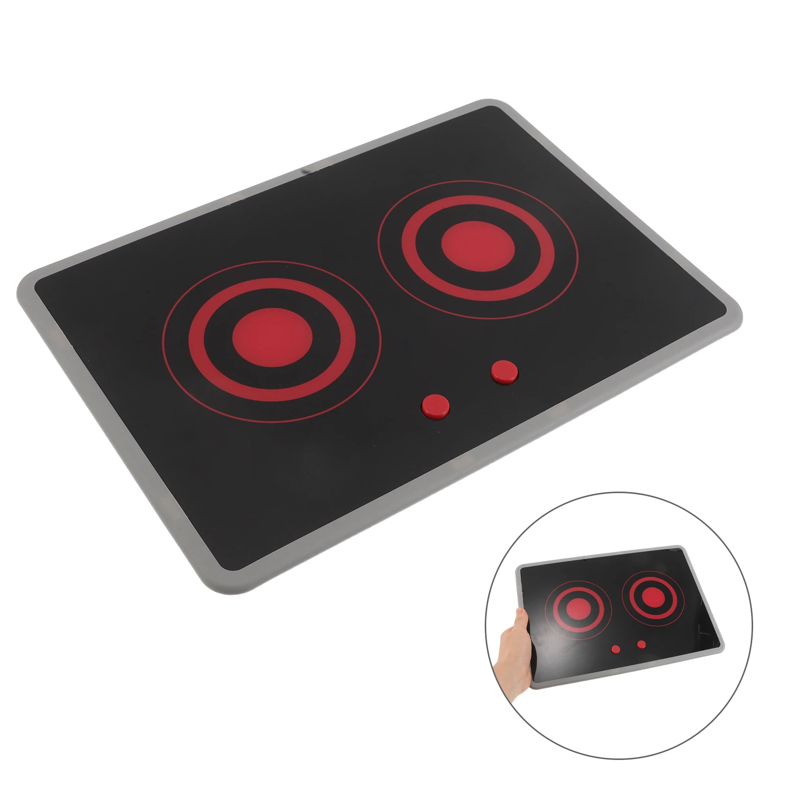 

Simulated Induction Stove For Kids Realistic Play Appliance With Sound Light 11X7Inch Portable Kitchen For Toddler