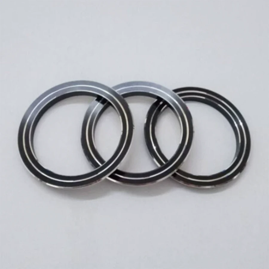 3Pcs Auto Car AC Air Conditioner Switch Button Decoration Ring Cover Trim Circle Black For Mazda CX5 CX-5 Atenza 13-14