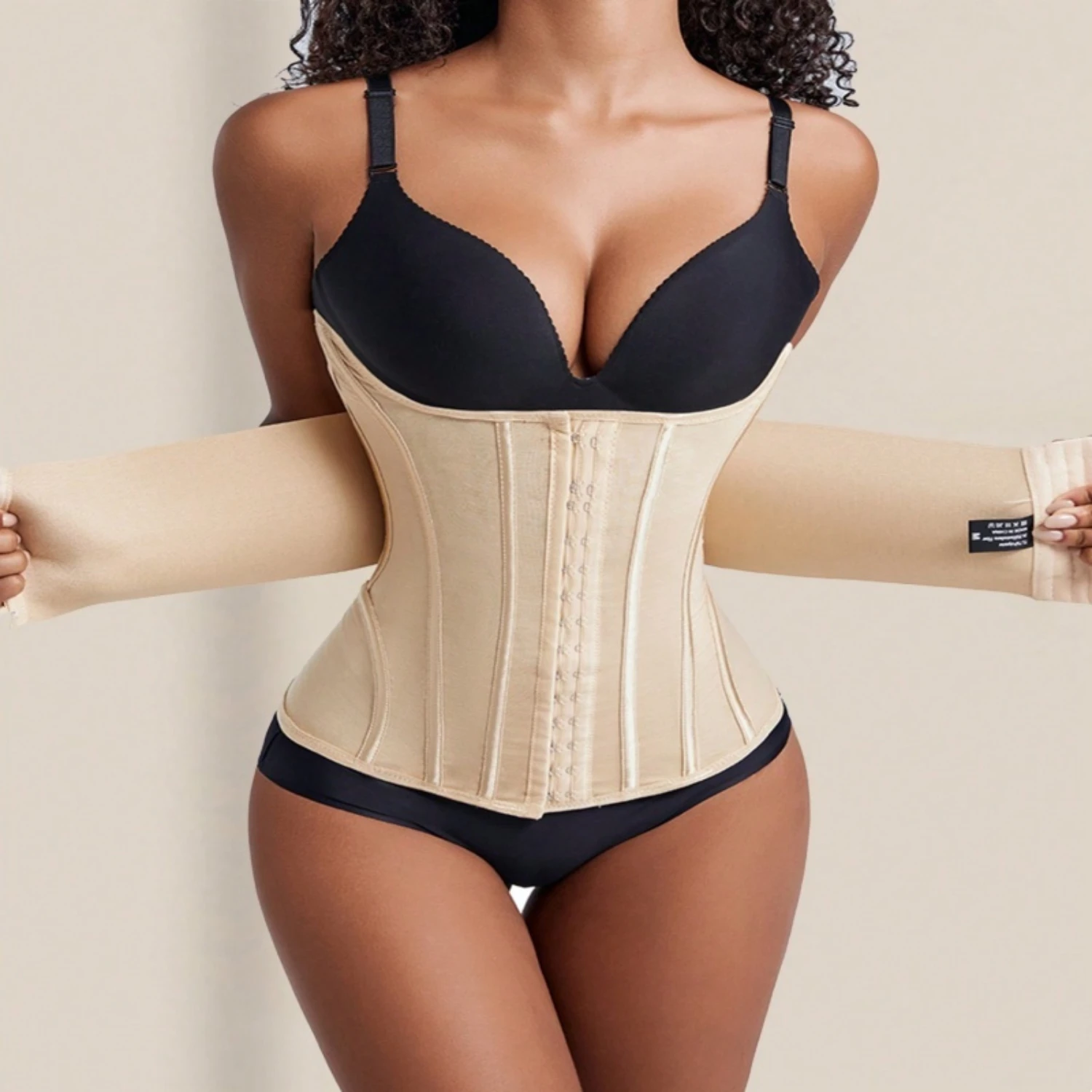 Womens FIRM Waist Trainer Corset - Seamless Tummy Slimmer & Body Shaper - Comfort Postpartum Support, Adjustable Wrap Belt Girdl