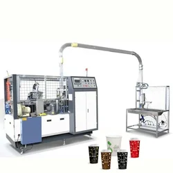 Eco-Green Custom Made Mini Kraft Paper Cup Disposable Paper Cup Making Machine Prices/paper Tea Glass Machine Price