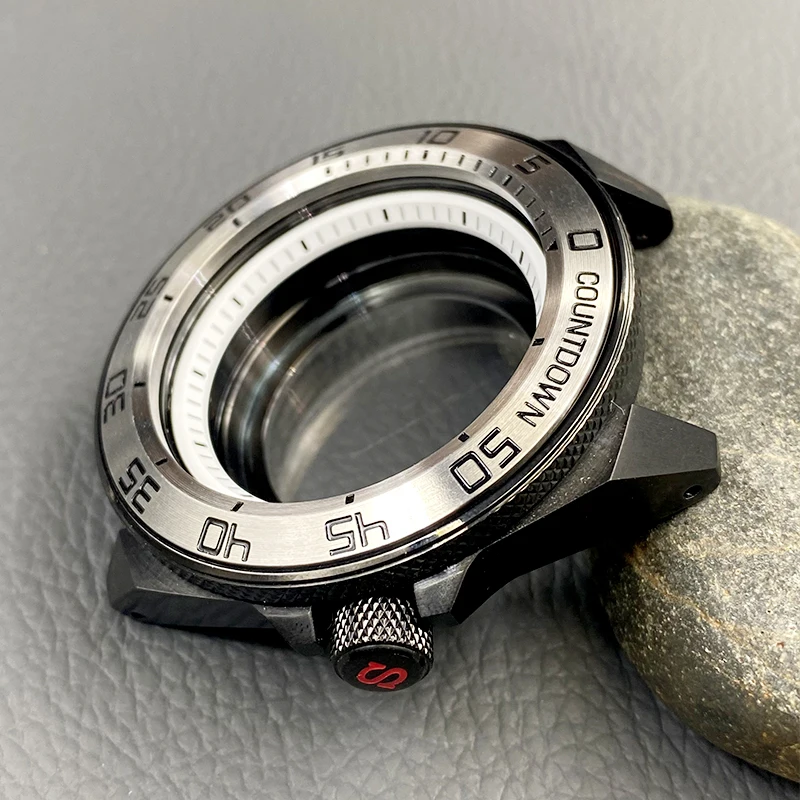 Mod King Samurai Case Included Sapphire Crystal Glass Fit NH35 NH36 7S 4R Movement Men Diving Replace Watch Cases