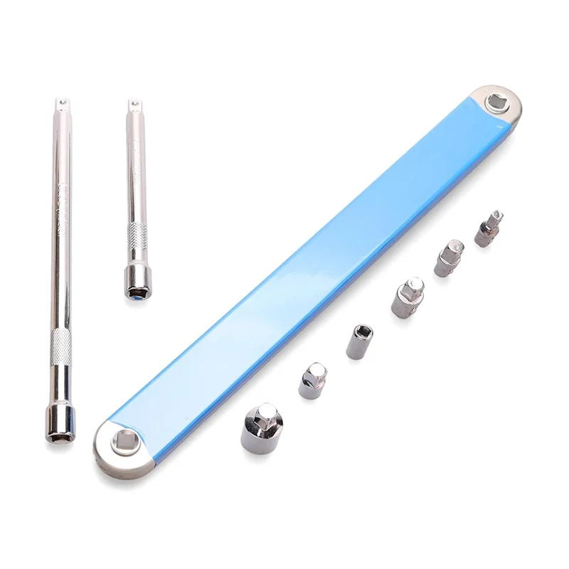 

A84X-Offset Extension Wrench, Includes 1/2, 3/8 And 1/4In Square Drive Adapters,1/4In Socket,1/4In And 1/2In Ratchet Adapters