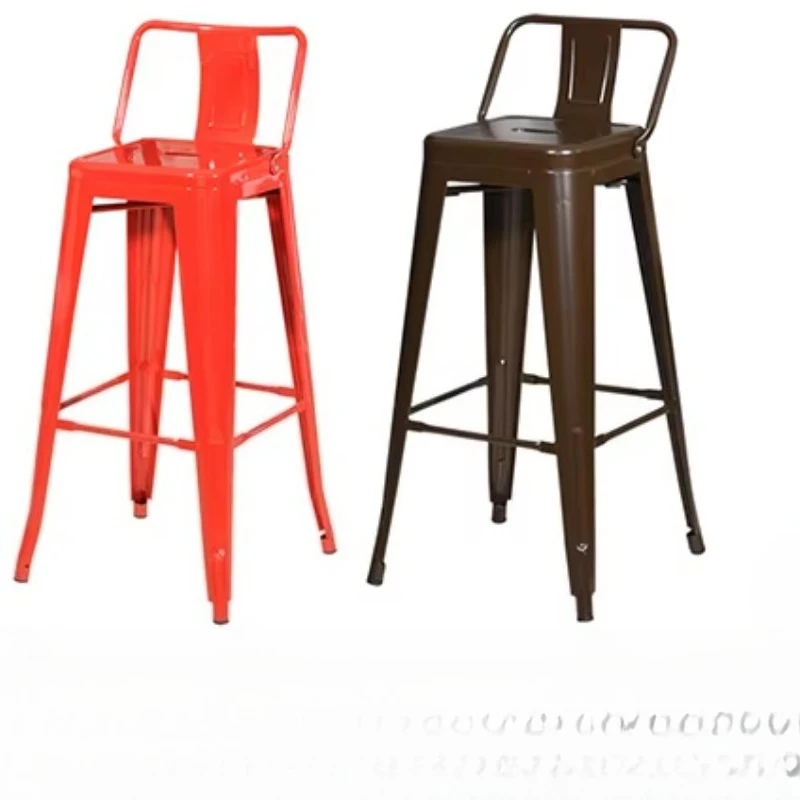 Modern Simple Solid Iron Metal Base Modern Multifunctional Bar Stool