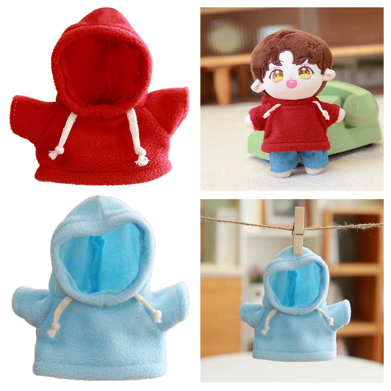 Vêtements de beurre en peluche pour enfants, tenues de beurre, cadeau d'anniversaire, mode confortable, habillage, sweat à capuche, vêtements de beurre, cadeaux, 20cm