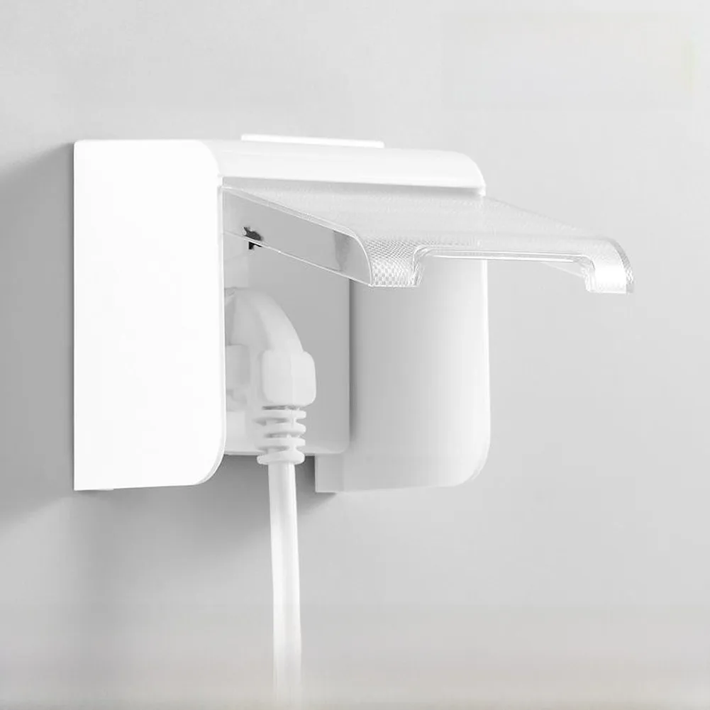 86-Type Waterproof Electrical Socket Cover ABS Plastic Outdoor Box 95x100x70mm Transparent Lid Rain and Dust Proof