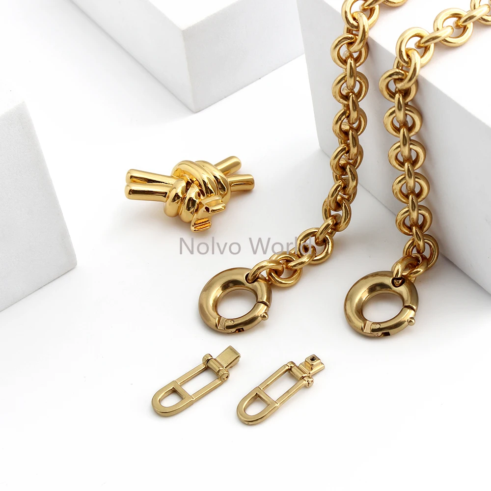 2/5PCS 119cm Satin Gold Elegant Metal Box Clutch Bag Chain For Women DIY Making Bags Kiss Clasp Frame Party Purse Accessories